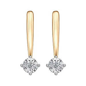 Серьги из красного золота