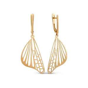 Серьги из красного золота