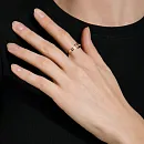 Кольцо из красного золота с фианитами