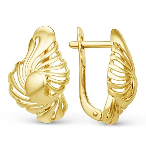 Серьги из желтого золота