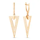 Серьги из красного золота