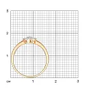 Кольцо из красного золота с бриллиантами