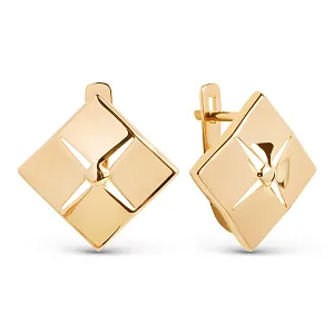 Серьги из красного золота