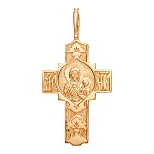 Крест из красного золота