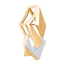 Подвеска из красного золота с фианитами