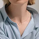 Колье из красного золота