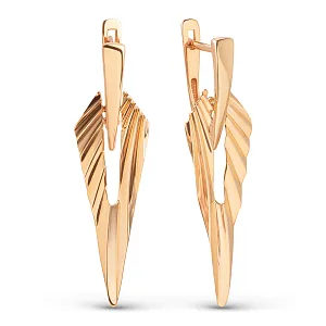 Серьги из красного золота