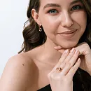 Серьги из красного золота