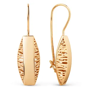 Серьги из красного золота