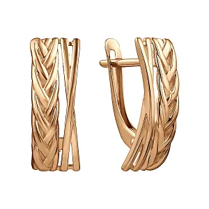 Серьги из красного золота