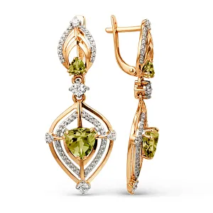 Серьги из красного золота