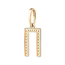 Подвеска из красного золота с бриллиантами