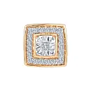 Подвеска из красного золота с бриллиантами