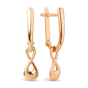 Серьги из красного золота