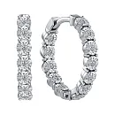 Серьги из белого золота