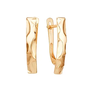 Серьги из красного золота