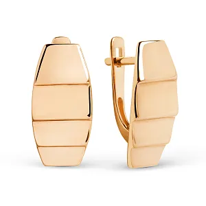 Серьги из красного золота