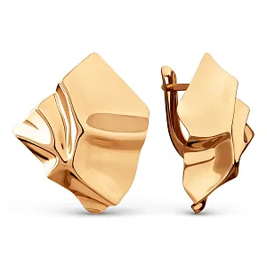 Серьги из красного золота