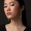 Серьги продевки из красного золота