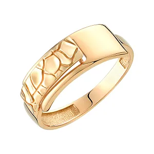 Кольцо из красного золота