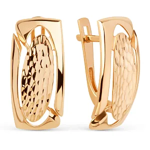 Серьги из красного золота