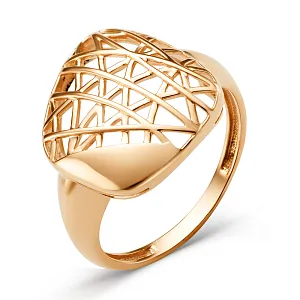 Кольцо из красного золота