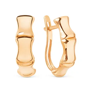 Серьги из красного золота