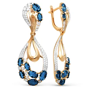 Серьги из красного золота