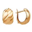 Серьги из красного золота