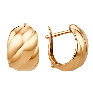 Серьги из красного золота