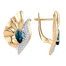 Серьги из красного золота