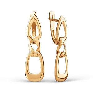 Серьги из красного золота