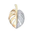 Подвеска из красного золота с фианитами