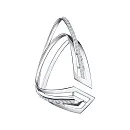 Подвеска из белого золота с бриллиантами