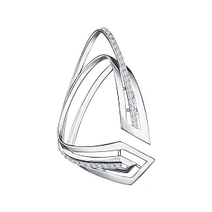 Подвеска из белого золота с бриллиантами