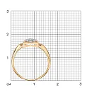 Кольцо из красного золота с бриллиантами