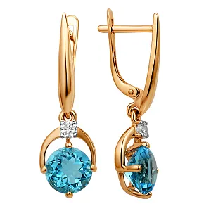 Серьги из красного золота