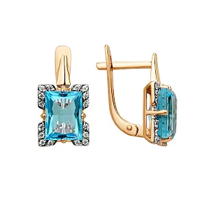 Серьги из красного золота