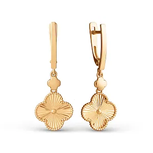 Серьги из красного золота