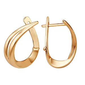 Серьги из красного золота