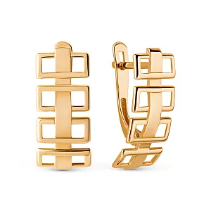 Серьги из красного золота