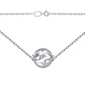 Колье из белого золота с бриллиантами