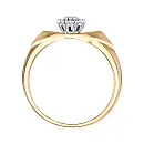 Кольцо из красного золота с бриллиантами