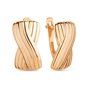 Серьги из красного золота