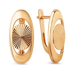 Серьги из красного золота