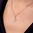 Подвеска из красного золота с фианитами