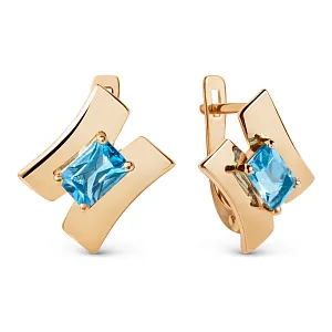 Серьги из красного золота