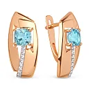 Серьги из красного золота