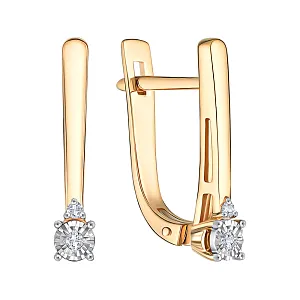 Серьги из красного золота