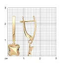 Серьги из красного золота